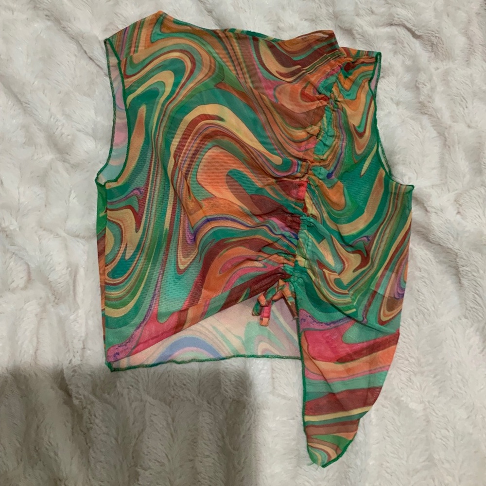 Sheer crop top
